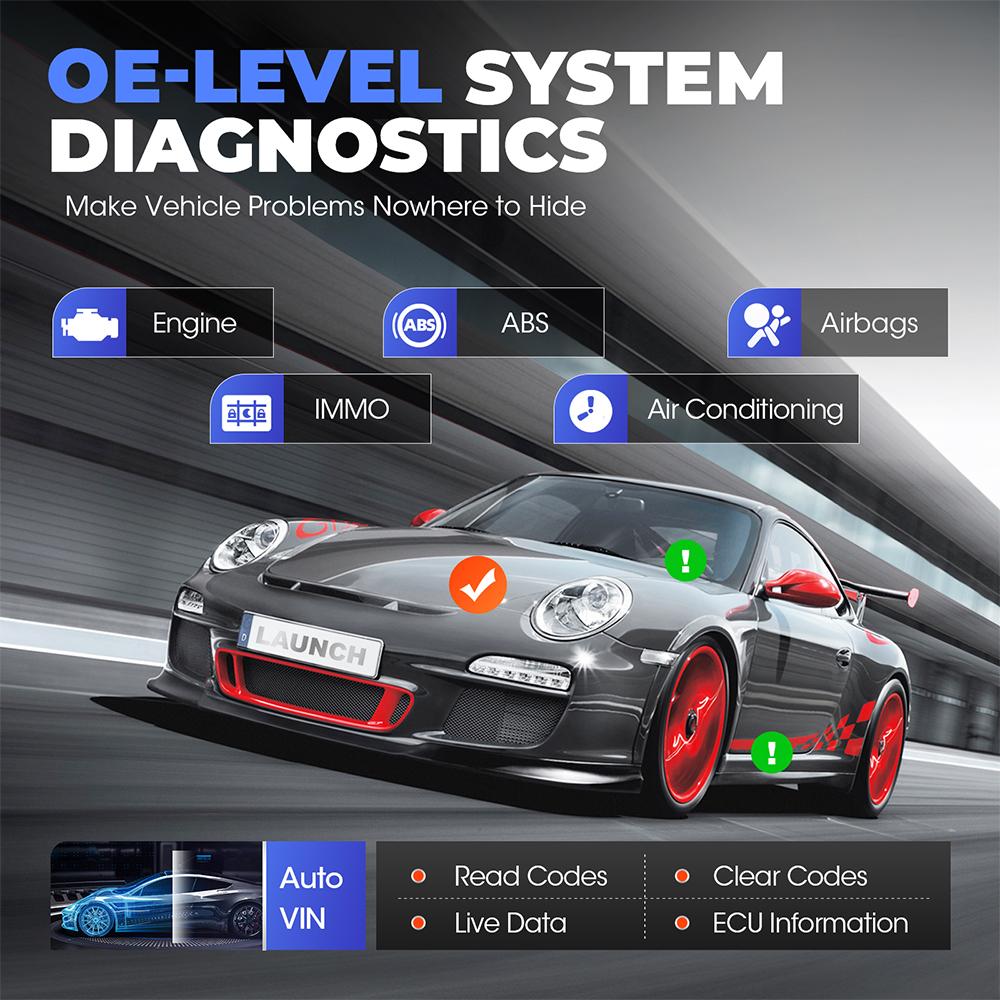 LAUNCH X431 CRP919X BT Wireless Bluetooth Diagnostic Tool OBD2 Car Scanner Bidirectional Automotive Diagnosis Tool