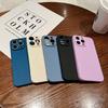 Liquid Silicone Shockproof Matte Case For iPhone 16E 16 Pro Max 15 Plus 14 Pro 13 12 11 Pure Color Slim Soft Anti-Fall Phone Cover