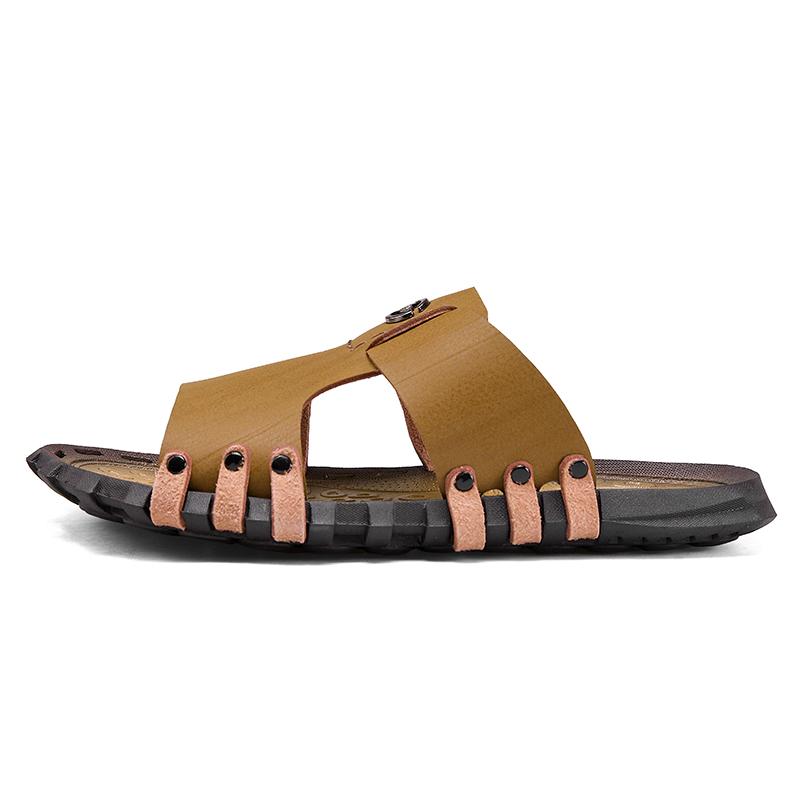 Горячая распродажа Мужские шлепанцы Мягкие удобные полусабо Нескользящие легкие сандалии Летняя обувь для ходьбы Ручная работа