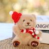 Scarf Christmas Bear Plush Doll Anti-lost Bag Decoration Christmas Hat Pendant  Kindergarten Gifts
