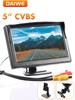 (DAIWE) CVBS 5-inch Car Video Display Rearview Mirror LCD Screen Universal Installation 12V-24V