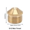 5PCS Fine Mist Misting Nozzles Gold Garden Cooling System Nozzles Fog Nozzles  Dust Reduction Use