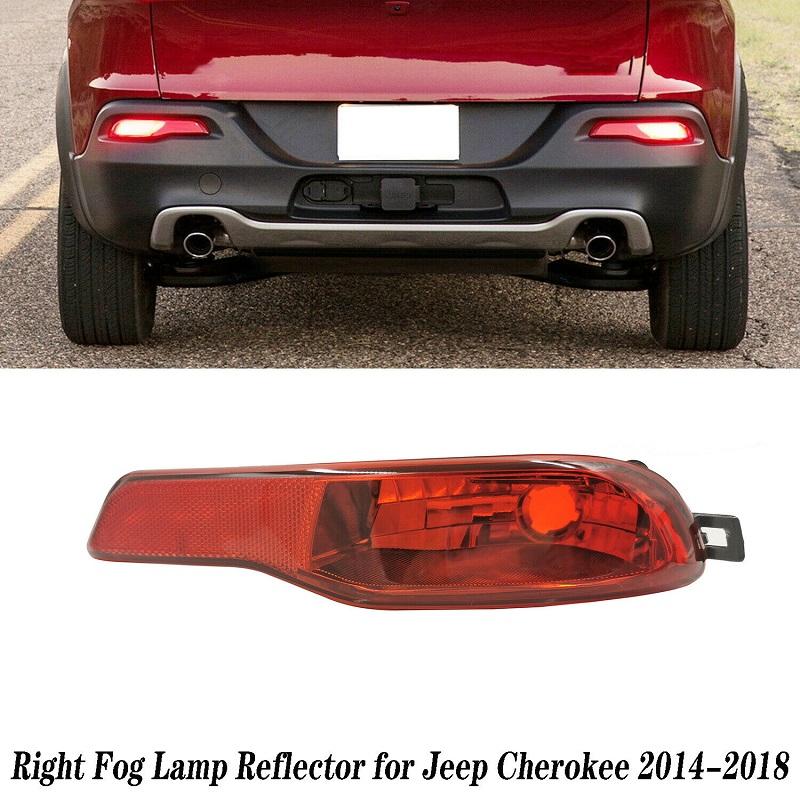 LED Rear Bumper Light for Jeep Cherokee 2014 2015 2016 2017 2018 Tail Brake Reflector Stop Signal Lamp Rear Fog Light 68102877AD