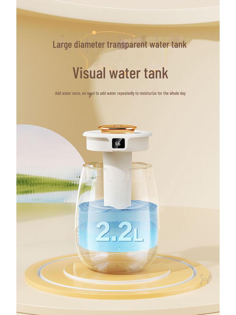Бесшумный увлажнитель воздуха для спальни: Безопасно для детей и беременных женщин, большой выход пара, небольшая очистительная машина для кондиционируемых помещений