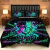 Jojos Bizarre Adventure Pattern Bedding Quilt Set Quilt Cover Pillowcase Home Birthday Gift(1 * duvet cover + 2 * pillowcase, without core)