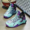 Детские баскетбольные кроссовки весна и осень новые кожаные водонепроницаемые спортивные кроссовки для мальчиков звук трения молодежные тренировочные кроссовки