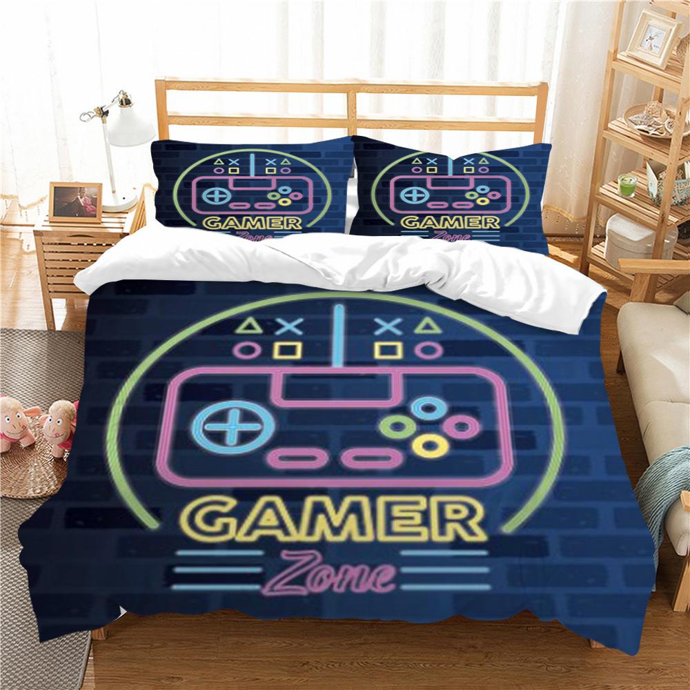 Домашний текстиль Постельный комплект 3D геймпад с принтом Наволочка Удобное одеяло Пододеяльники из микрофибры