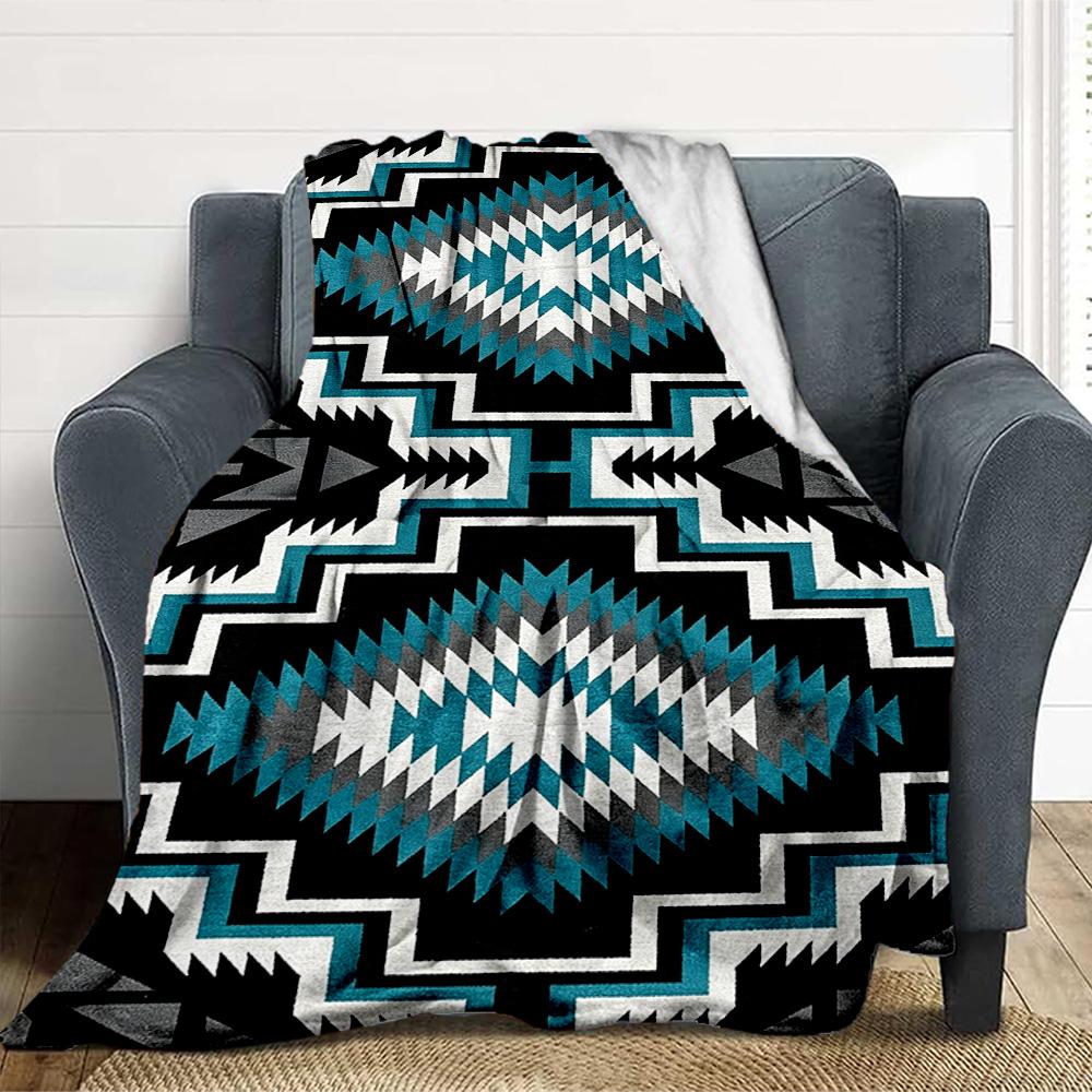Navajo Flannel Blanket Throw Blanket Soft Warm Sofa Bed Camping home Decor Unique Christmas Gift C926346