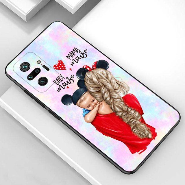 Чехол для Redmi Note 10 Pro Max 9 9t 9s 8 8t 7, чехол из ТПУ для Redmi K40 Pro Plus 9 9a 9c, чехол для мамы и дочки