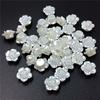 Imitation Pearl for Bracelet Necklace Making 10/20/30Pcs Rabbit Head Faceted Flower 7 Styles Petal Beads Fashion ABS DIY Jewelry Accessories Pendants