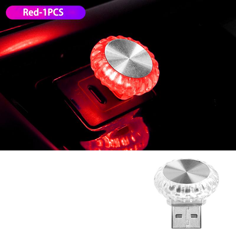 Автомобильный USB Светодиодный Атмосферный Свет RGB Подсветка Салона Мини Декоративные Ночники Для Автомобиля Подсветка Салона Компьютерный Свет Plug Play