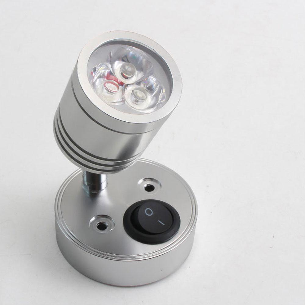 Camper Spotlight Настольная лампа для чтения Автодом Настенный светильник Потолочный светильник Светодиодный точечный светильник для чтения Выключатель Светодиодные аксессуары для кемпера