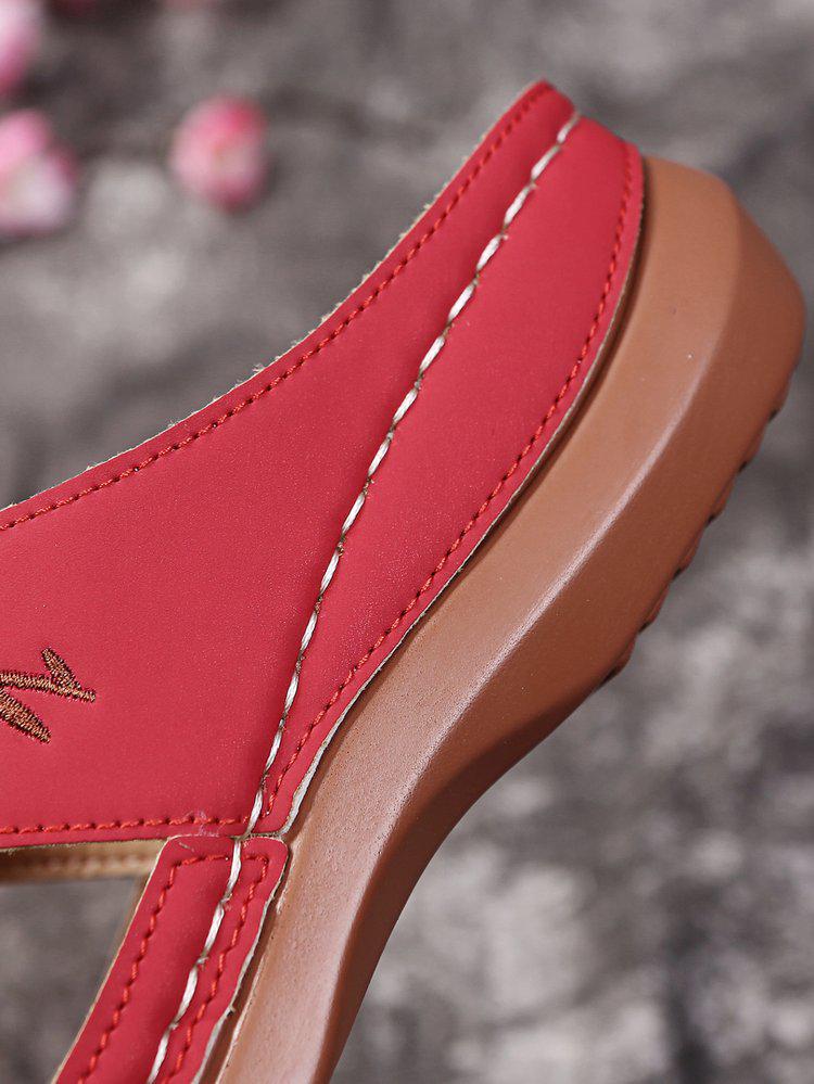 Женские тапочки с открытым носком и цветочным принтом 2022 года на танкетке — большой размер, удобные в европейском и американском стиле