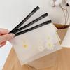 Waterproof Small Daisy Storage Bag Anti-oxidation Transparent Large Capacity Multifunctional Plastic Zipper Bag Convenient Sealed  Jewelry Accessory