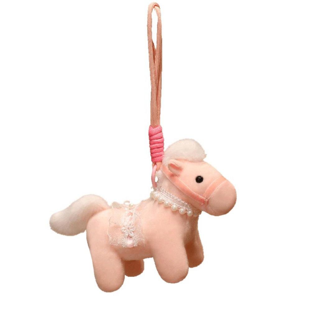Creative Plush Horse Doll Pendant Mascot Doll Pony Key Ring New Year Horse Hanging New Year Decor