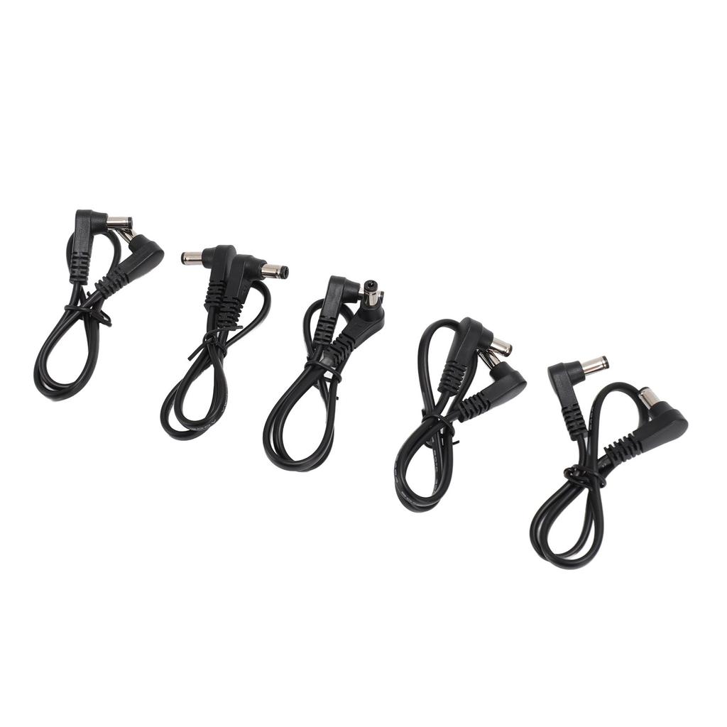 5шт прямоугольный кабель питания постоянного тока 5,5 мм x 2,1 мм 90 градусов DC мужской-мужской кабель питания для системы видеонаблюдения