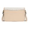 New Studio Cow Leather With Textile Envelope Bag Crossbody Bag Shoulder Bag Women's Ivory White With Beige CJ249-B4UDK