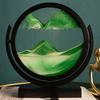 Flowing Sand Painting Art Hourglass Rotatable 3D Round Glass Deep Sea Quicksand Sandglass Modern Home Decoration Sand Clock Gift