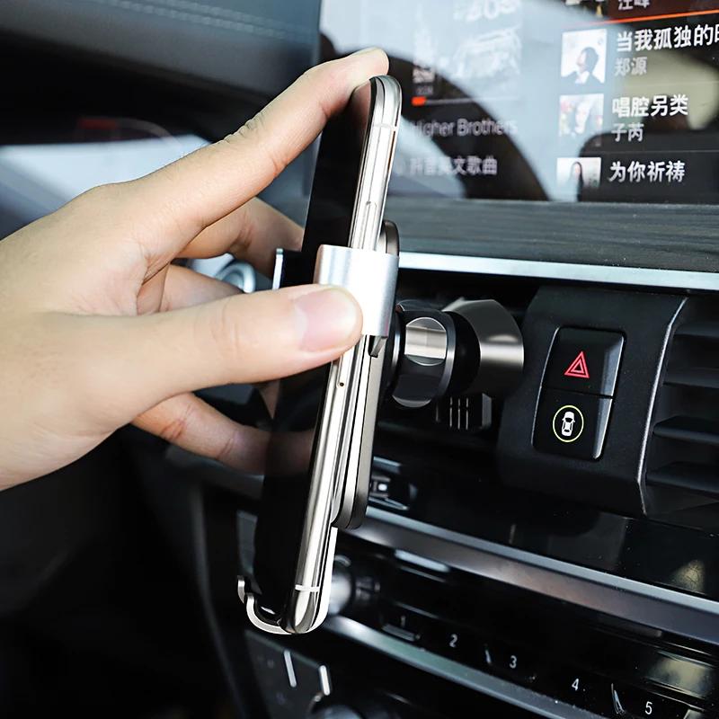 ABS Car Phone Holder 360 Rotation Gravity Auto Grip Bracket For Ford Focus Mustang Fiesta Puma Ranger Kuga MK7 MAX F150 Mondeo HNQJR1