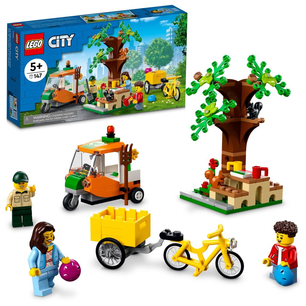 LEGO City Picnic In The Park 60326 Building Kit for Children Ages 5 and Up Includes 3 Mini Figures and 2 Squirrel Figures (147 Pieces)