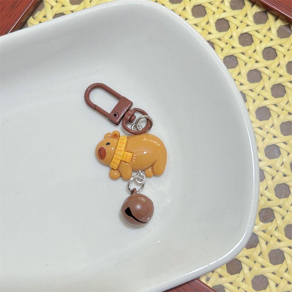 Смола Колокольчик Капибара Брелок Милый Животный Брелок Капибара Подвеска для Сумки Подруги