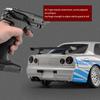 2024 New 2.4GHz 1/18 GTR R34 RC Metal High Speed Drift Car with Gyroscope Highway Alloy Racing Remote Control Racing Car Kids Toy Gift