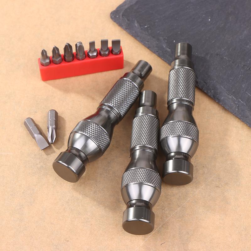 Металлическая отвертка Многоцелевой гаечный ключ 6,35 Насадка-бита Алюминиевый сплав Бытовая Крестовая рукоятка Прецизионный Портативный гаечный ключ