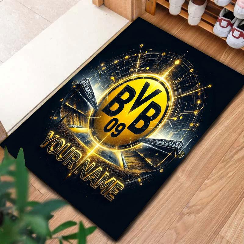 Borussia Custom Name Carpet Rug for Living Room Bedroom Home Sofa Decoration,Kids play Non-slip Floor Mat