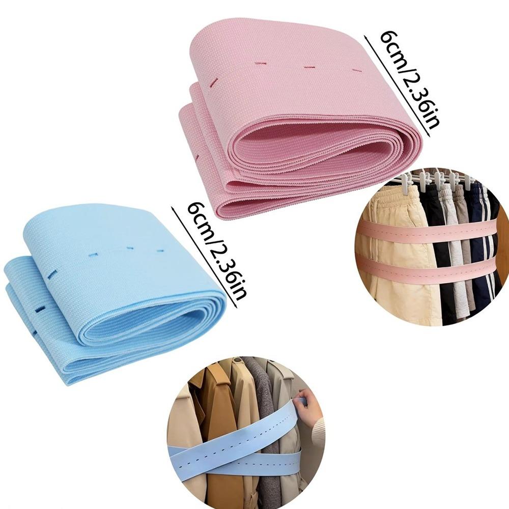 1/2/10/30Pcs Adjustable Elastic Storage Strap Roll-up Clothes Organizer Band Household Sorting