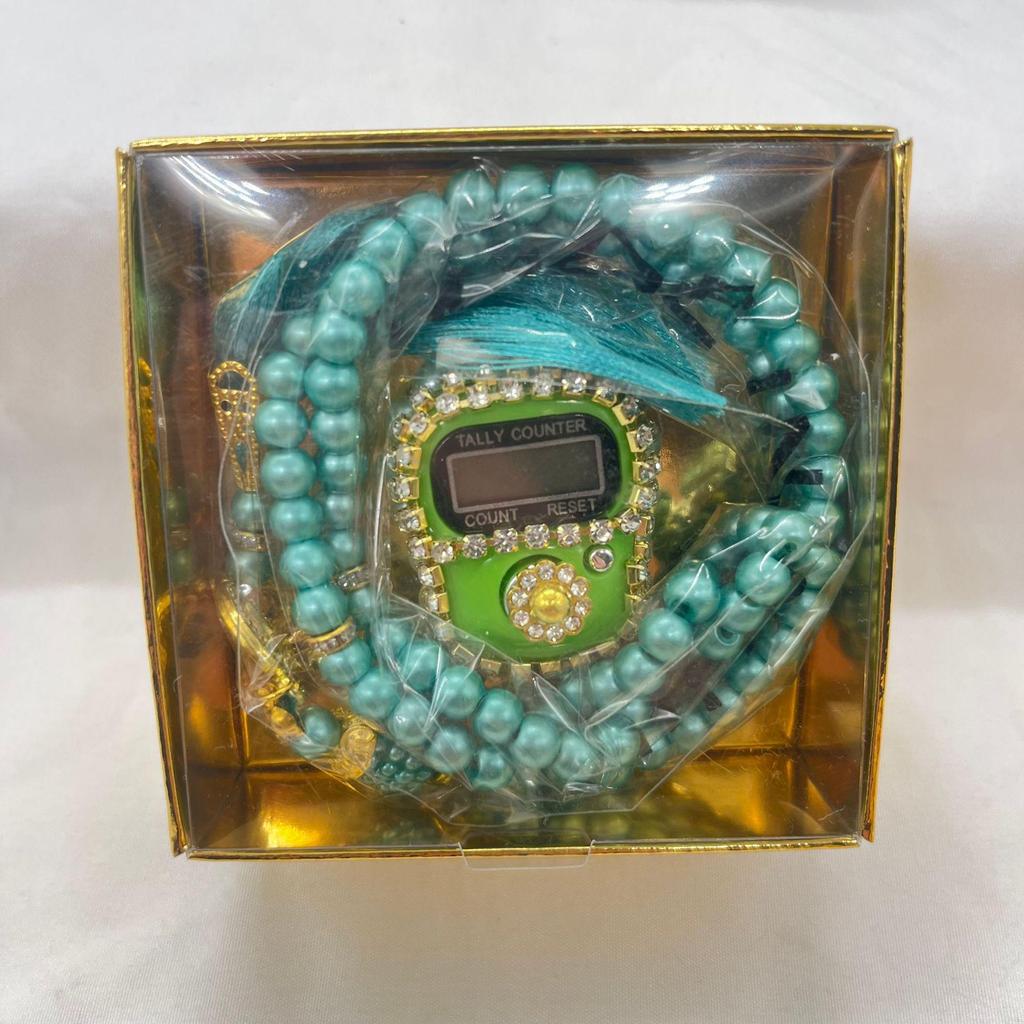 Central Asia Rhinestone and Bead Gift Set - 99 Crystal Glass Beads with Beading Box