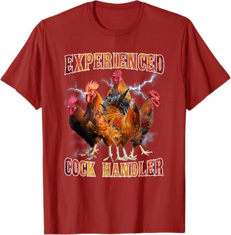 Experienced Graphic Funny Animals Apparel Cock Handler Tshirt Farmer Novelty Gift Short Sleeve Y2k Top Cool Fashion Saying Tee