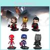 The Avengers 6pcs Justice League Character Pvc Toy Doll Model Gifts Christmas
