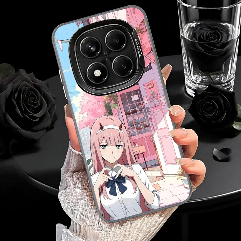 Чехол для телефона Zero Two 02 Кавайный Милый Мягкий для Xiaomi Redmi Note 13 14 15 Pro Plus 12S 12 11S 11 11T 10S 10 Ударопрочный Задняя крышка S