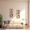 2PC Полые Декоративные Стены Искусство Деревянная Геометрическая Панель Гостиная Деревянное Украшение Абстрактные 4 Стиля