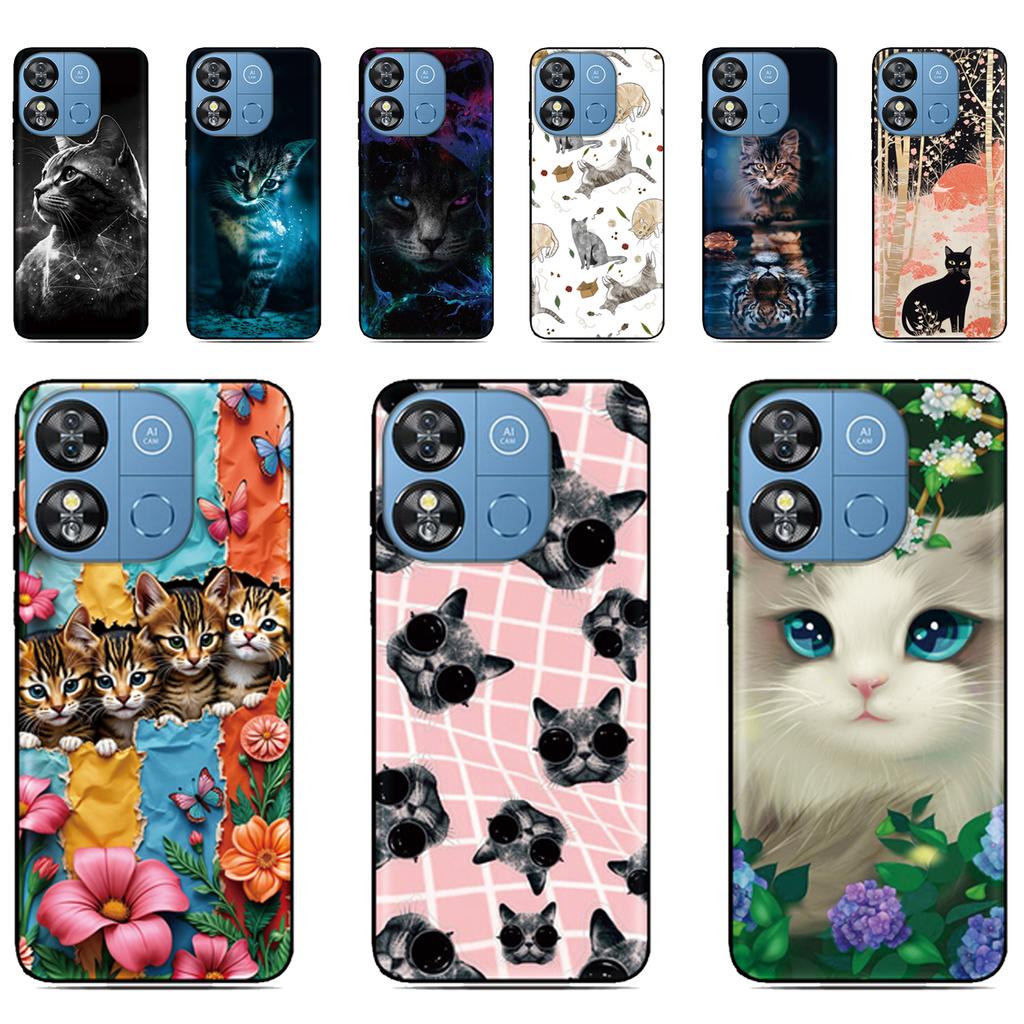 Аниме-чехол для кошек DIY для Cubot A40 X100 A20 A10 Max 5 3 P80 P50 X70 X50 Note 60 50 21 Nothing CMF Phone 1 2 Pro 2a 3a Lite Чехол