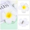 Gift Hair Accessories Women Girl Hair Clip White Plumeria Hairpin Flower Beach Seaside