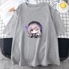 Футболка Honkai Star Rail Chibi Herta с коротким рукавом унисекс/женская, 100% чистый хлопок, модная повседневная футболка с изображением манги, мужская повседневная свободная футболка унисекс