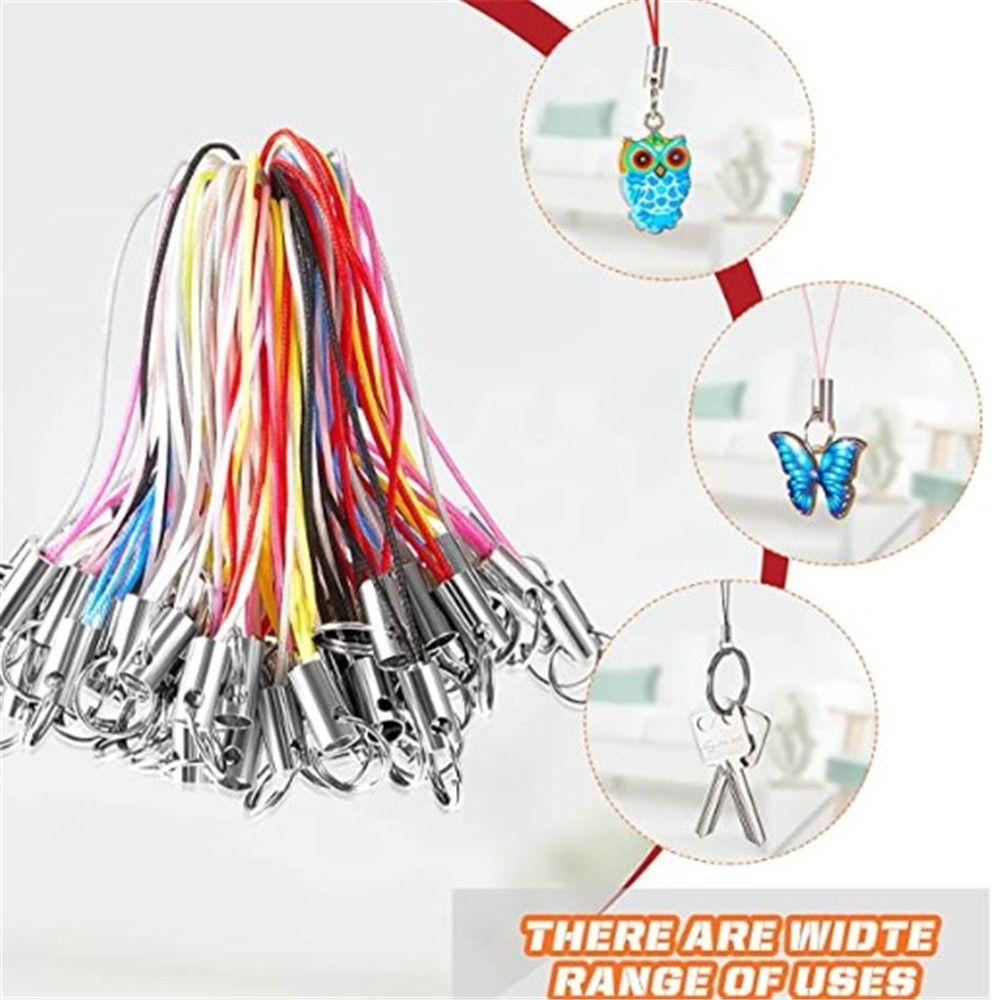 Craft Pendant Lanyard Phone Ring Strap Toys Pendant Clips Cellphone Charm Cords Wire Cord Key Ring