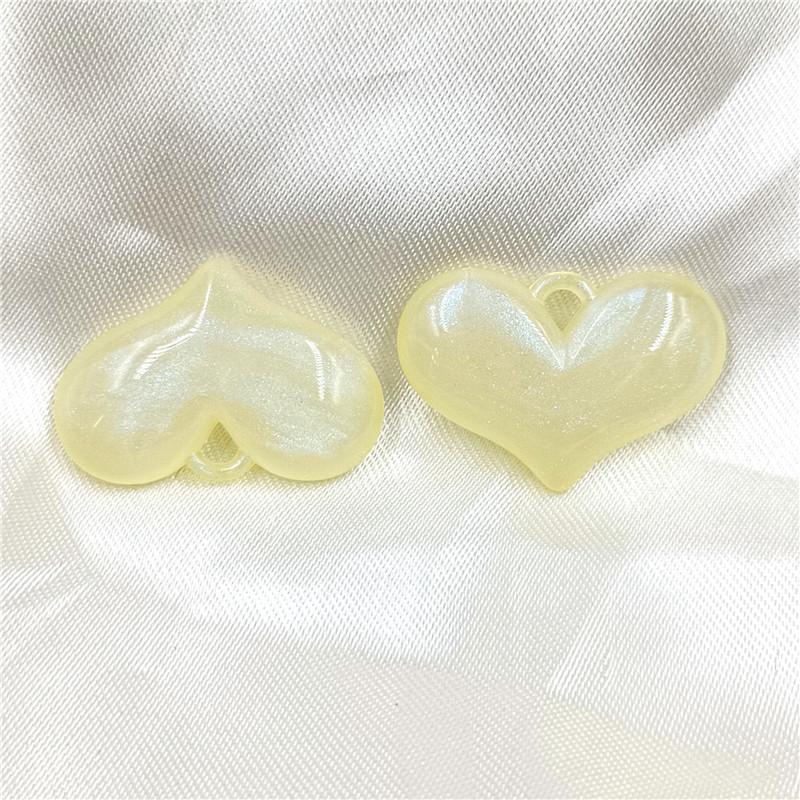 Товары для вечеринок Акриловая тонкая вспышка для изготовления браслетов, ювелирных изделий, пузырьков, большое персиковое сердце, подвесное отверстие, материалы ручной работы, подвеска, 5 шт., мода