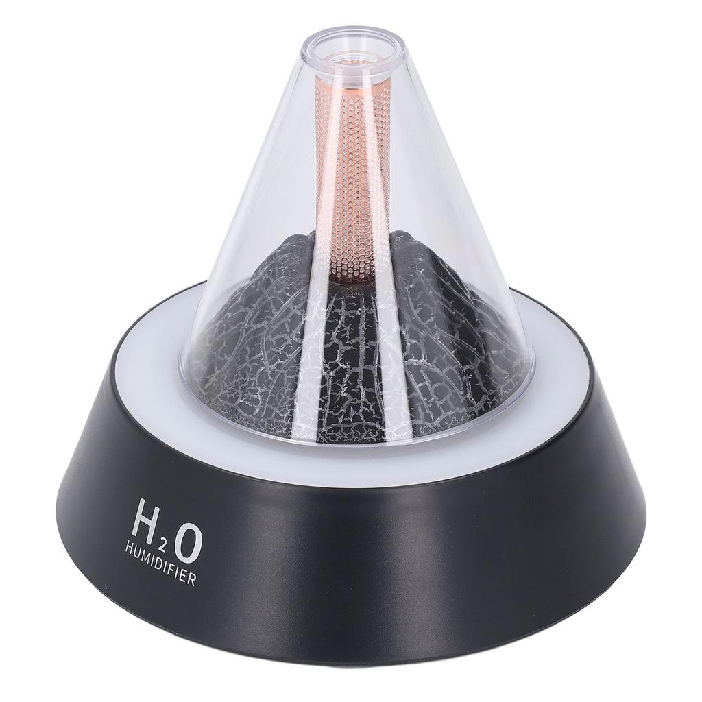 Ароматерапевтический диффузор Volcano, 7-цветная светодиодная подсветка, несколько режимов, бесшумный, автоматическое отключение, 80 мл