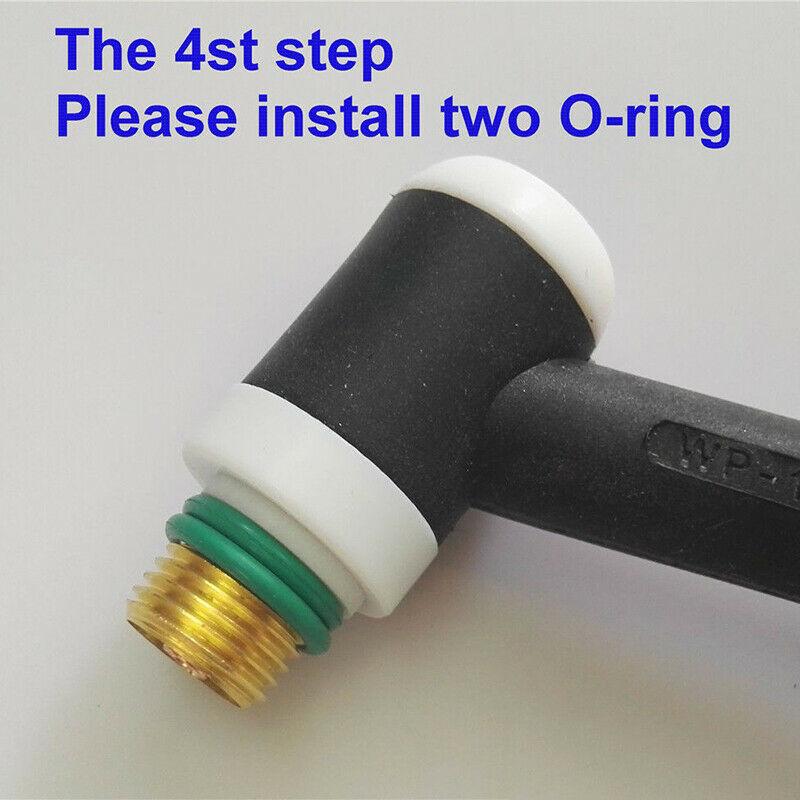 Корпус цанги Короткая газовая линза #12 Комплект термостойкого стекла Изоляторы газовой линзы