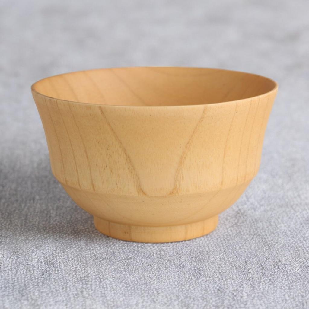 Miso Soup Bowl Wooden Kisai Natural Bowl S x Current model J-kitchens 10.5cm 6.3cm