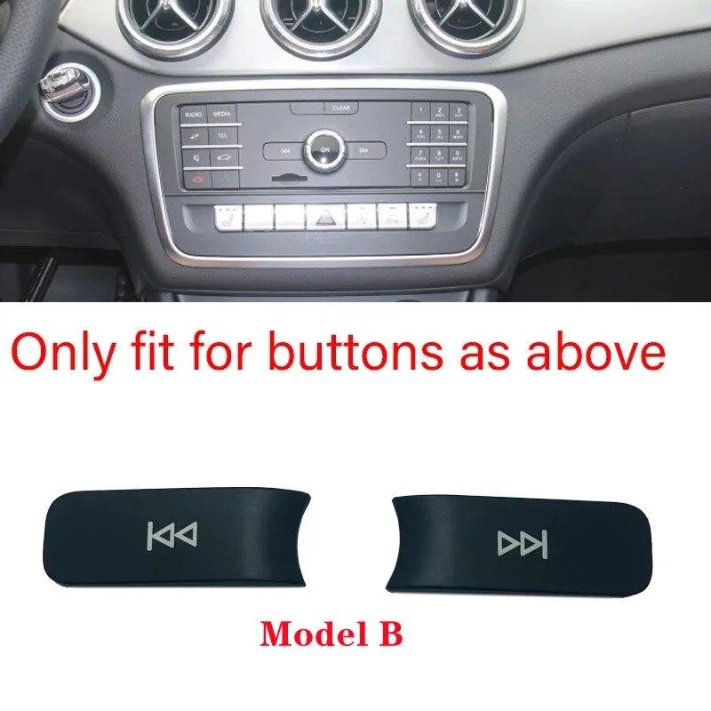 Car Console CD Panel Volume Switch Button Sequins Fit For Mercedes Benz A B C E GLA CIA ML GL SLK Class X164 W176 W245 W204 W212