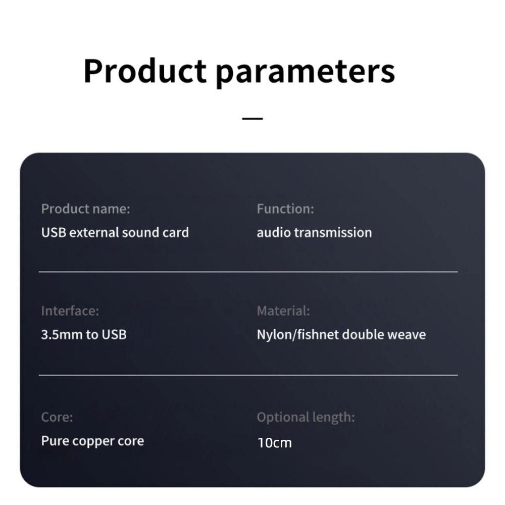 Адаптер для наушников высокой точности USB на 3,5 мм Конвертер для проводной гарнитуры Для наушников/телефона