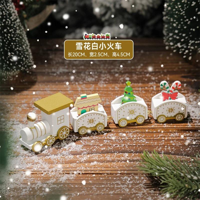 Рождественский поезд украшение мини рождественская елка олень для домашнего декора рождественский подвесной Навидад Ноэль подарки на Новый год счастливые подарки