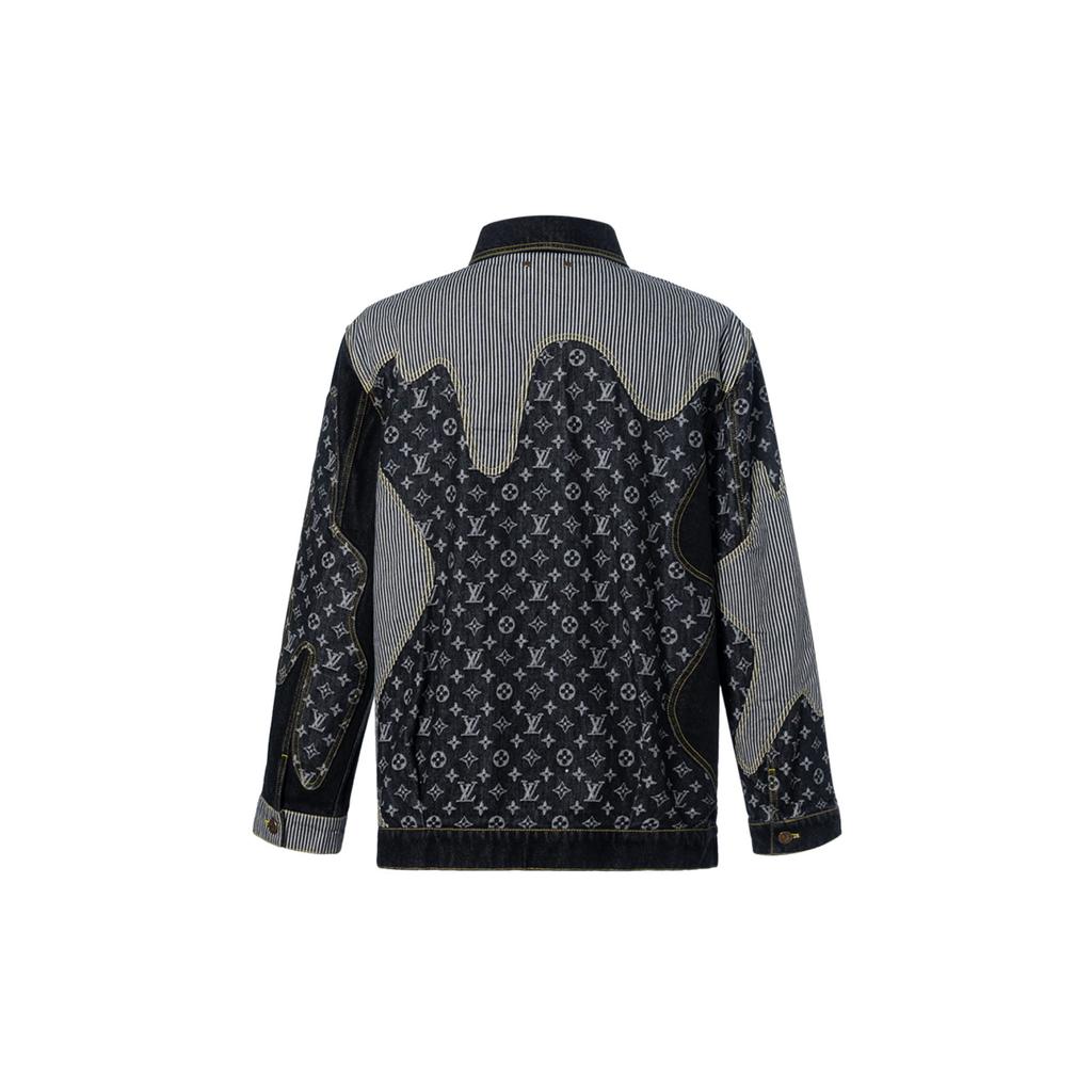 Louis Vuitton Джинсовая куртка мужская черная 1A9K64