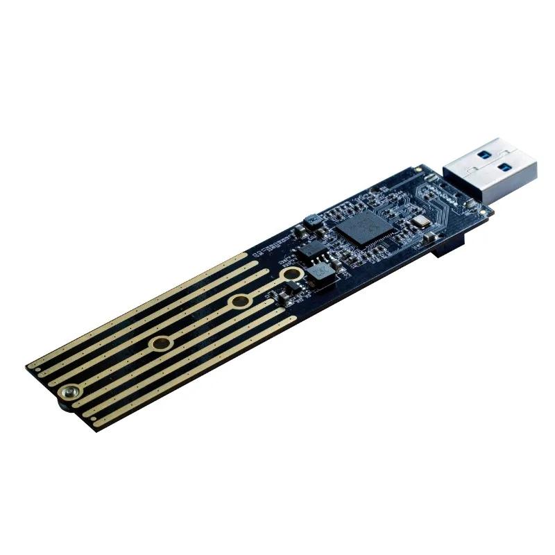 M.2 SATA/NVMe SSD To USB 3.1 Adapter PCI-E To USB 3.1 External Converter Card 10Gbps USB3.1 Gen 2 PCIe To USB3.1 Type A Adapter