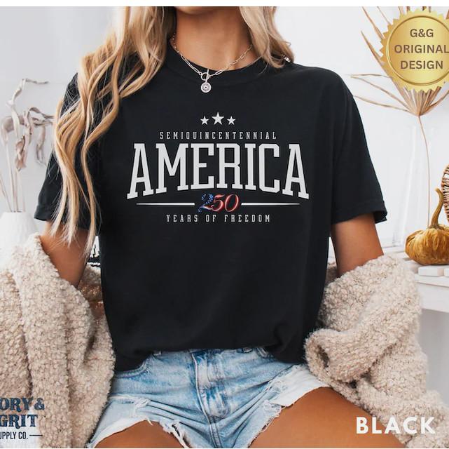 America 250th Anniversary Shirt Patriotic Usa 4th Of July Tee
