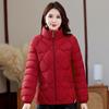 Fashion Short Warm Parka Coats Autumn Winter Cotton Clothes Women's Simple Stand Collar Cotton-padded Jacket Femme