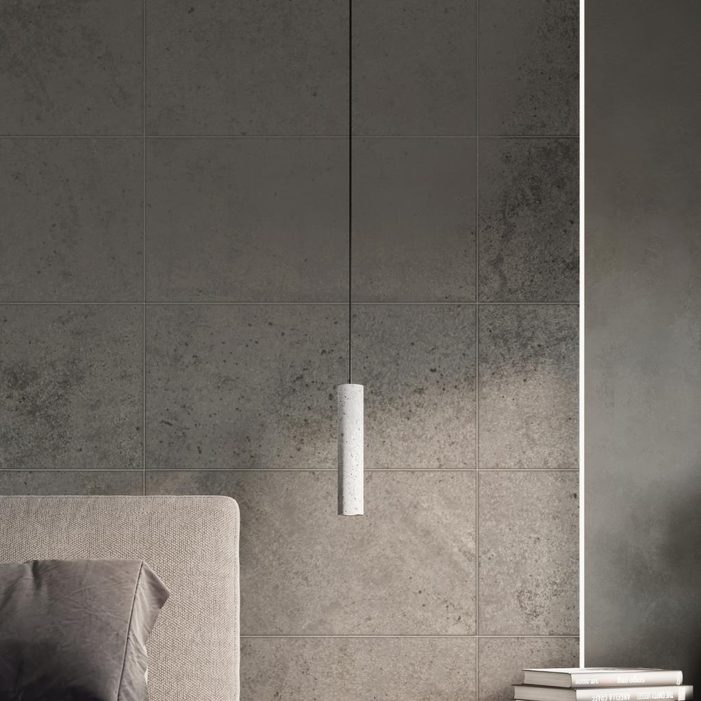 Lampa Wisząca Luvo 1 Gu10 Szary Beton Sollux Sl.0653